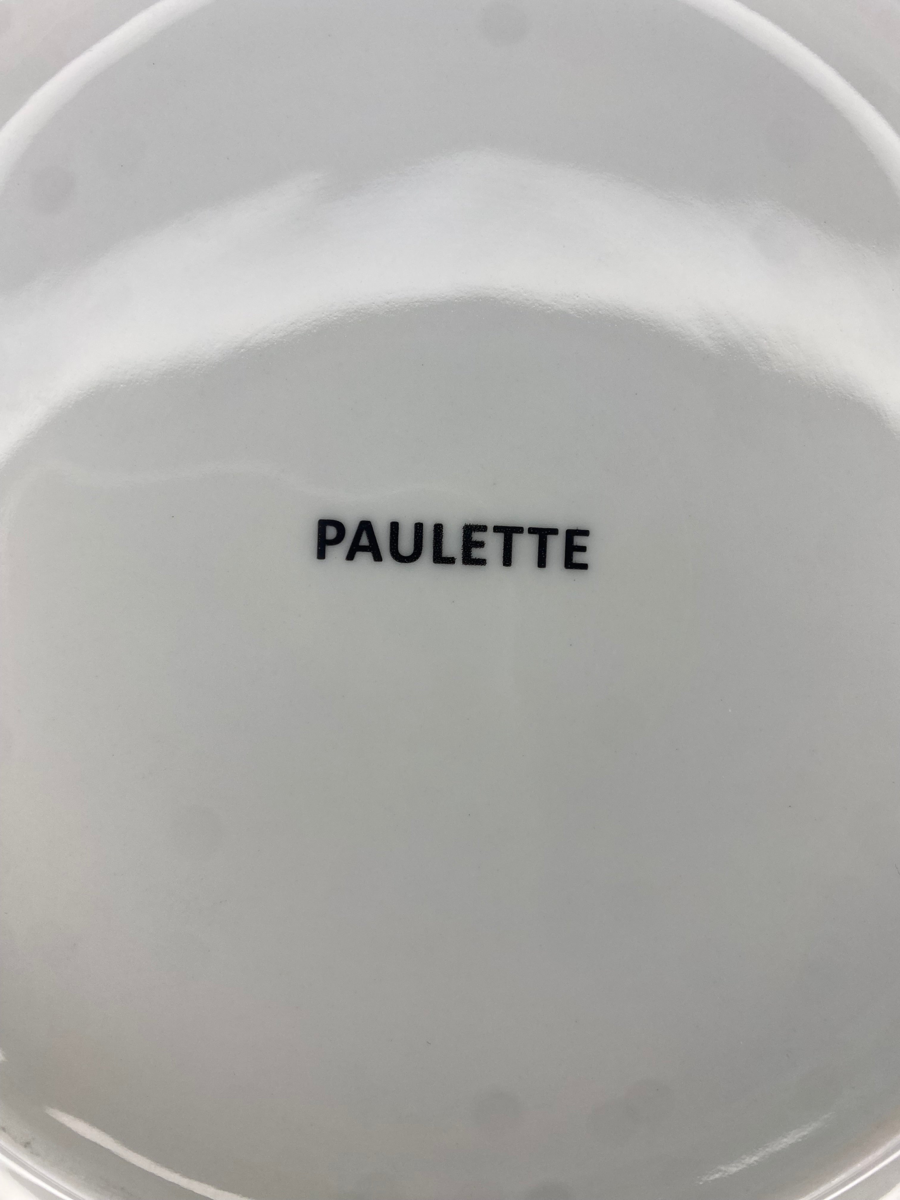 L'assiette rayée bleue Paulette (Ø 20 cm)