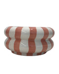 Bol rayé terracotta