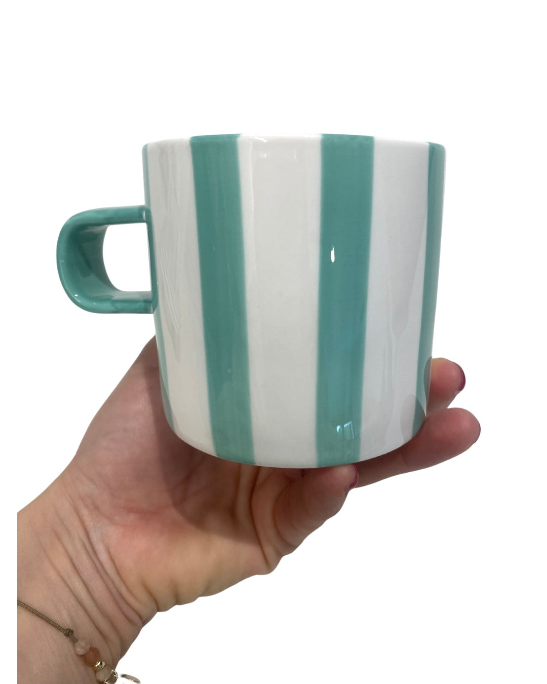 Tasse Rayée Céladon