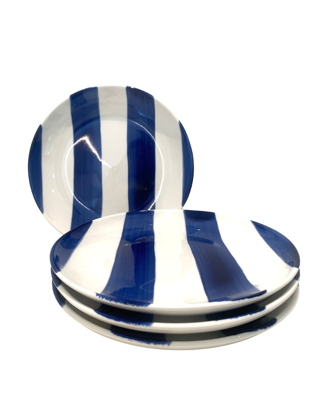 L'assiette rayée bleue Paulette (Ø 20 cm)
